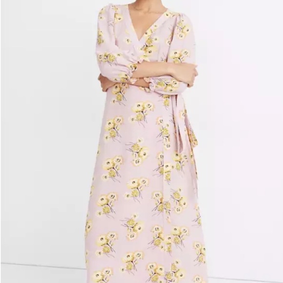 Madewell Dresses & Skirts - Madewell Dandelion Wrap Pink Dress